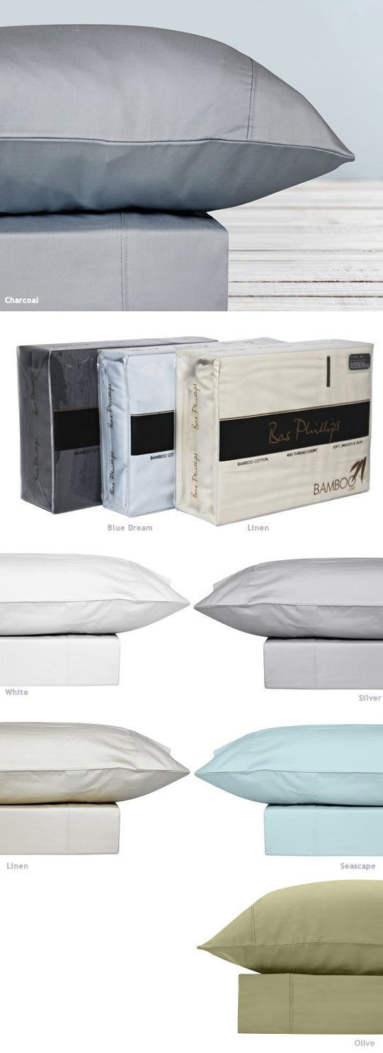 400TC Bamboo Luxe Sheet Set by Bas Phillips Cottonbox Pty Ltd