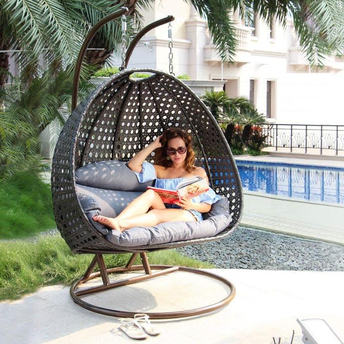 egg chair outdoor swing