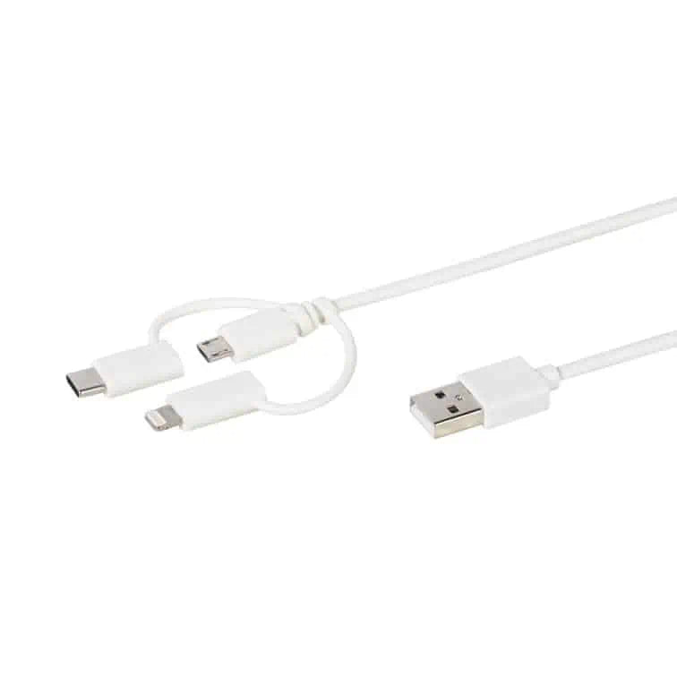 Vivanco USB-C/Lightning/Micro USB kabel