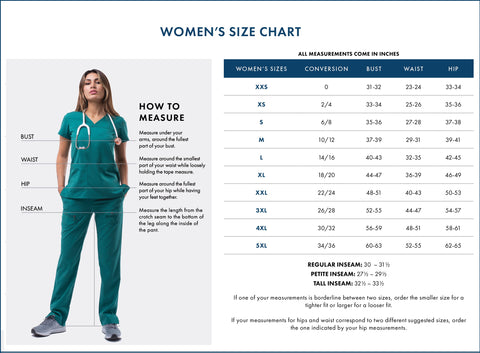 Womens size chart