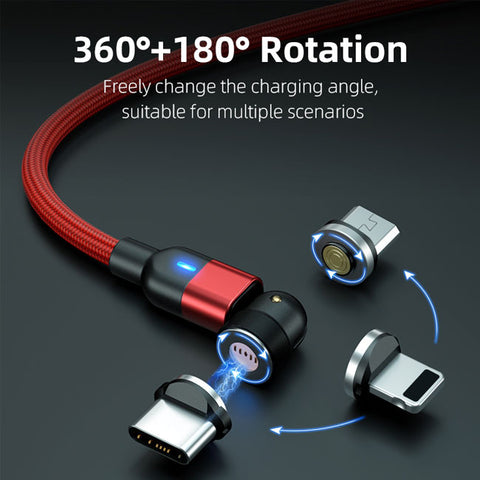 360 Degrees Magnetic Charging Cable 2 Metres (3 Amps)