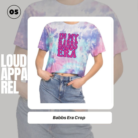 Babbs Era tie dye crop