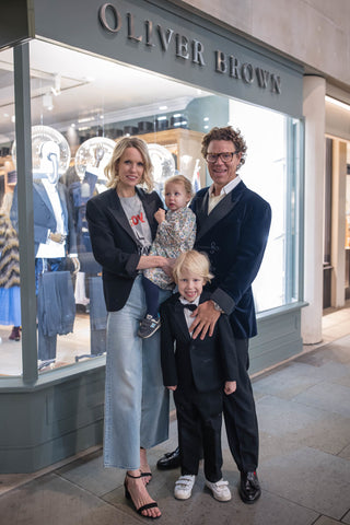 Kristian Robson, Owner of Oliver Brown, with his Family