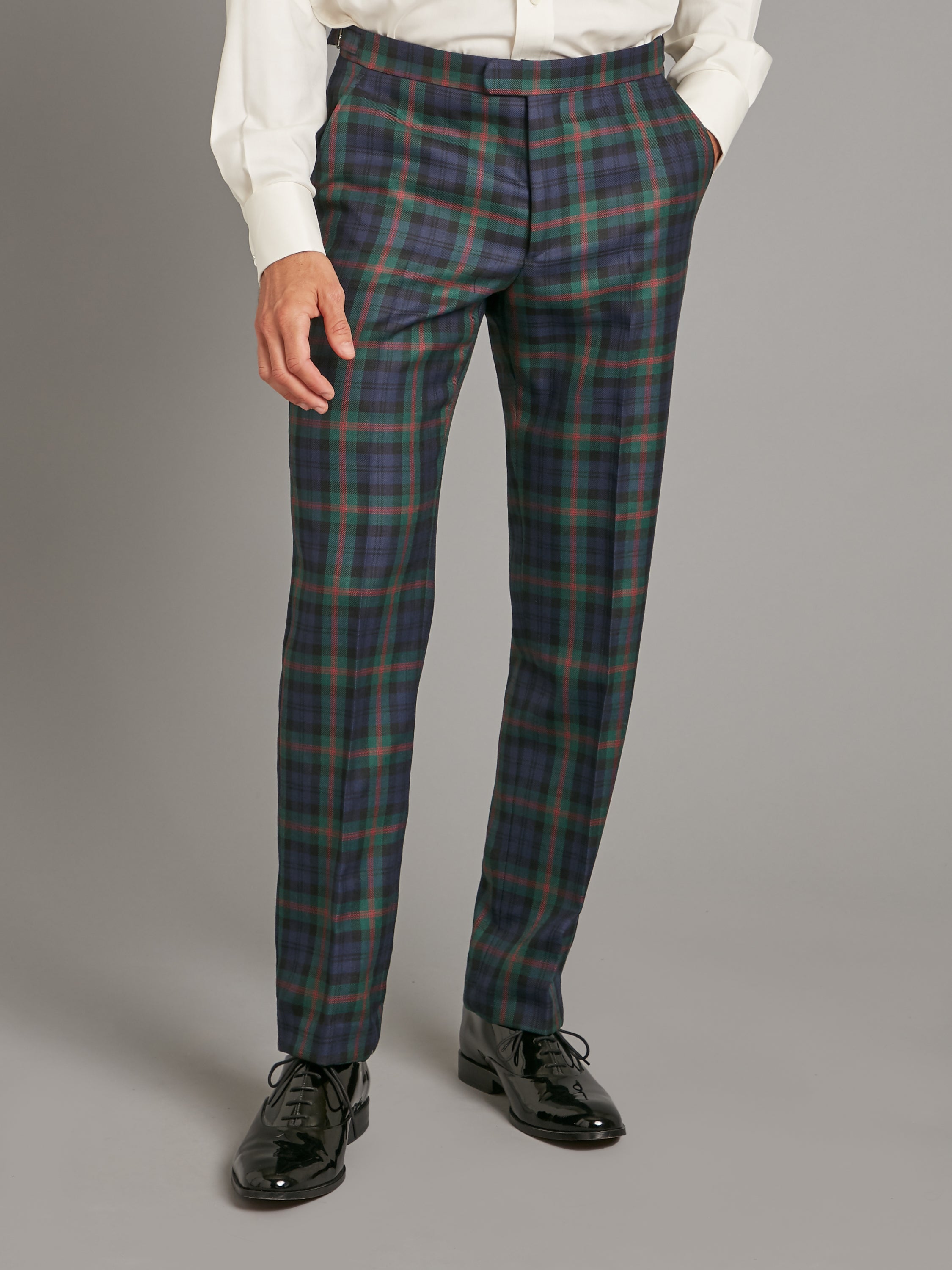 GCDS Tartan - Trousers for Man - Green - AI22M260451 | FRMODA.COM