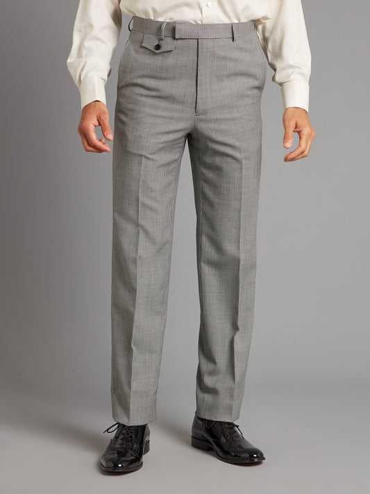 Pleated Suit Trousers - Navy Herringbone – Oliver Brown