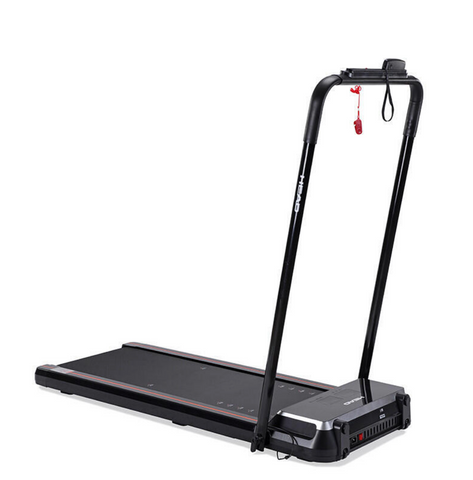 A black foldable treadmill - Fluid X