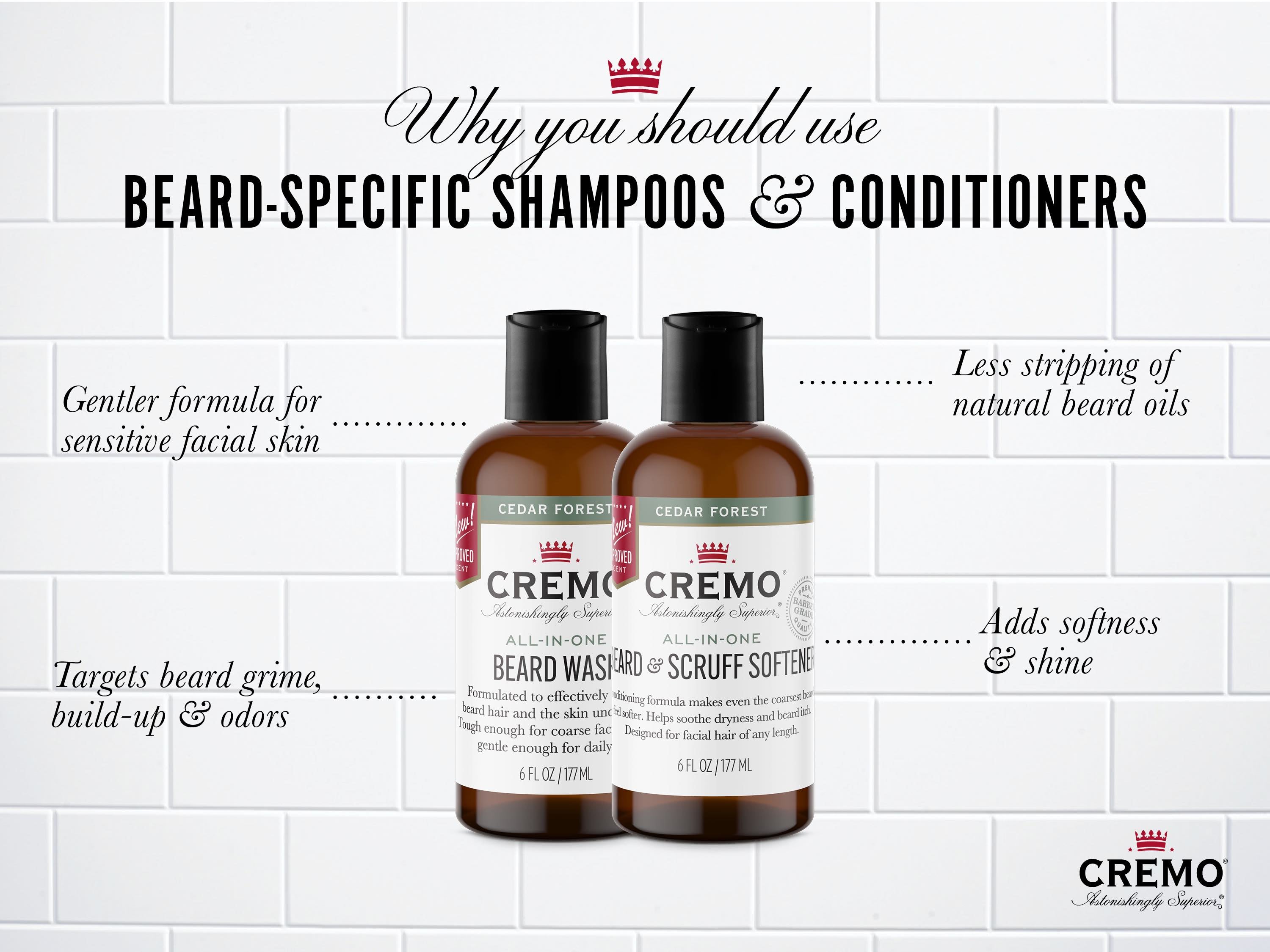 Why use beard-specific wash and conditioner