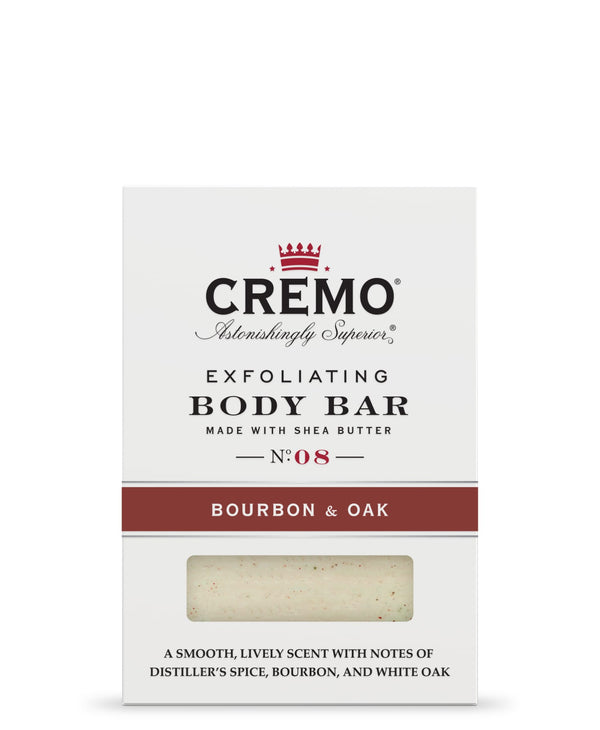 Cremo Exfoliating Body Bars Distiller's Blend (Reserve Collection) - A Combination of Lava Rock and Oat Kernel Gently Polishes While Shea Butter