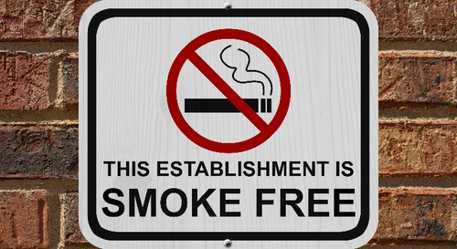 Establishment smoke free sign