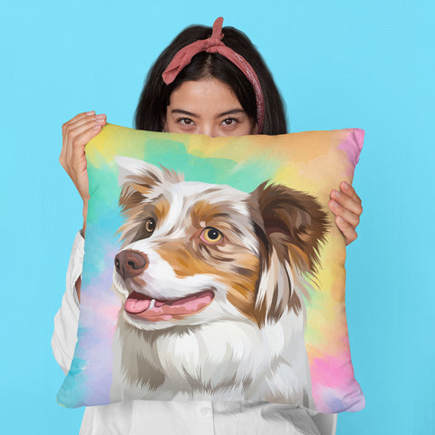 dog on pillow, custom cat pillows, pet pillow, custom pillow of pet, pillow personalized