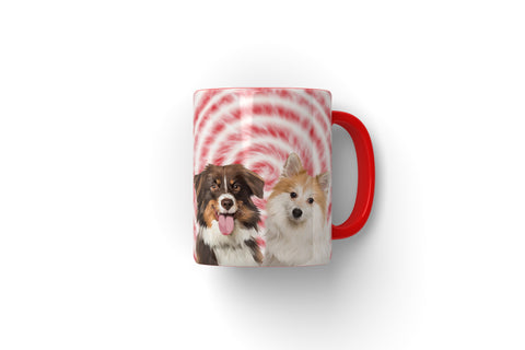 print designs on mugs, dog mug personalized, dog mug portraits, personalised dog and owner mug, personalised animal mugs