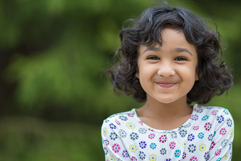 A Healthy Indian girl