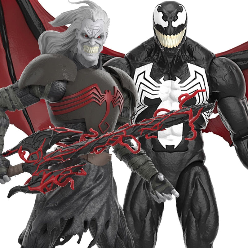 Spider-Man Marvel Legends King in Black Knull and Venom 6-inch Action