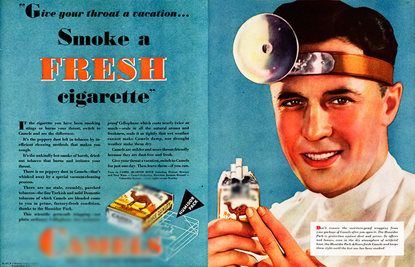 Old cigarette advertisement