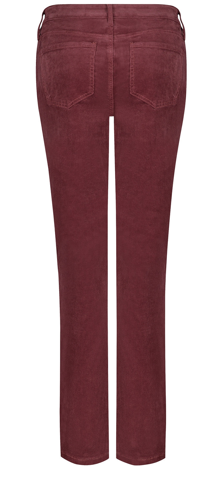 Marilyn Straight Jeans Rood Corduroy | Husk