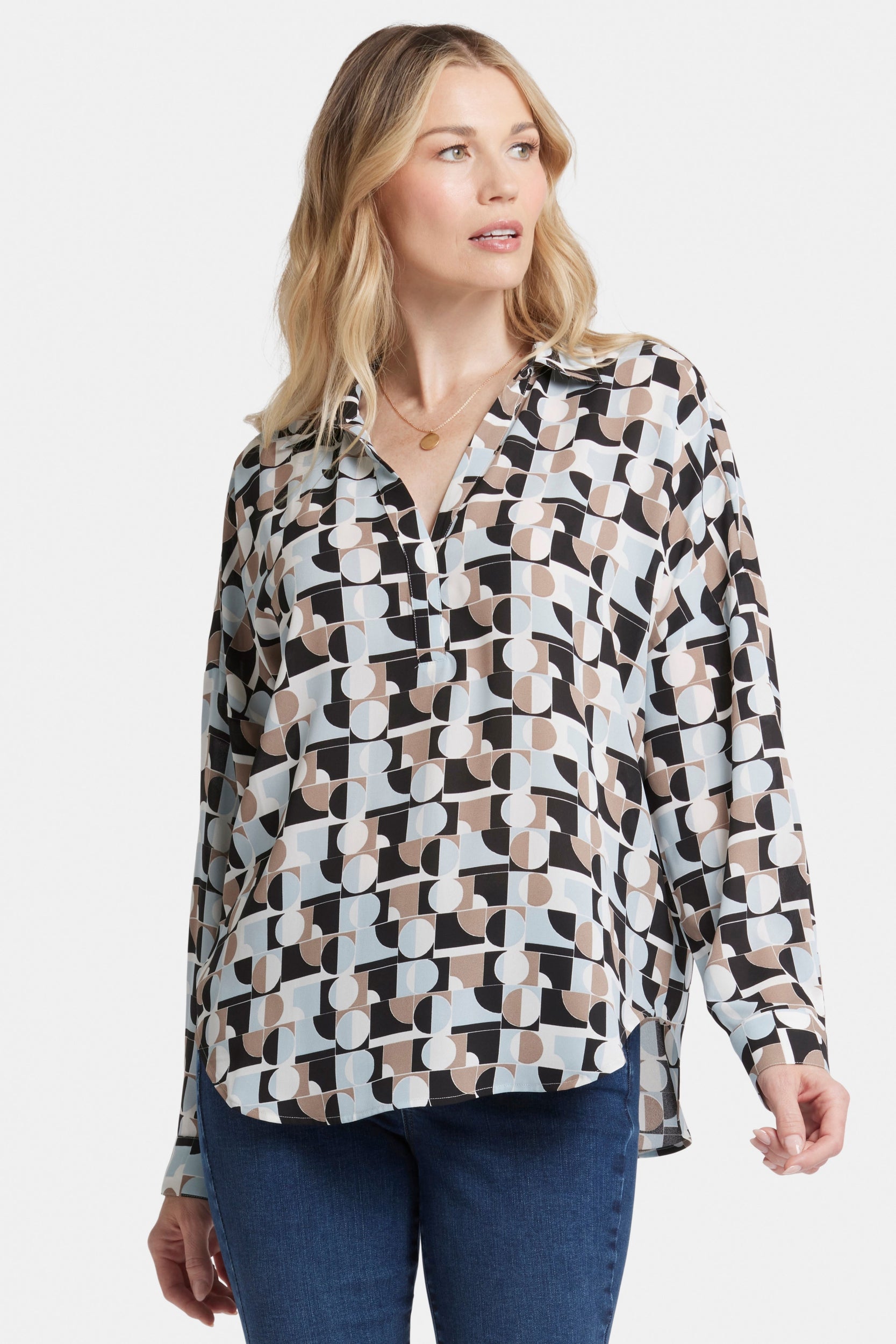 Becky Blouse Grafische Print | Light&Fog afbeelding