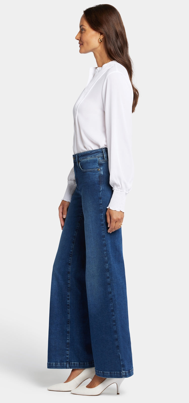 Teresa Wide Leg Jeans Medium Indigo Premium Denim (Tall) | Cooper