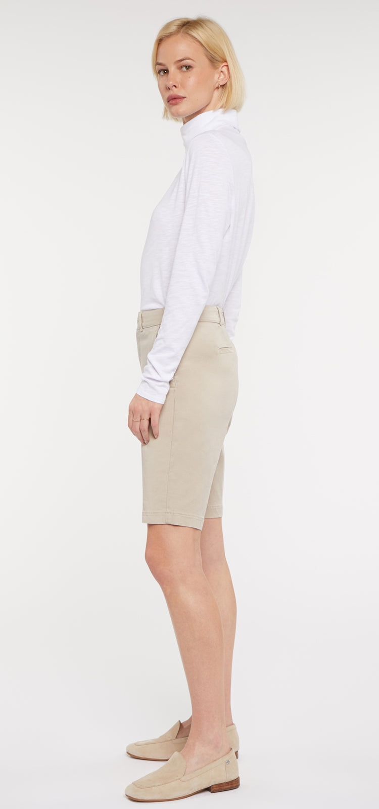 Bermuda Short Wit Stretch Twill | Feather