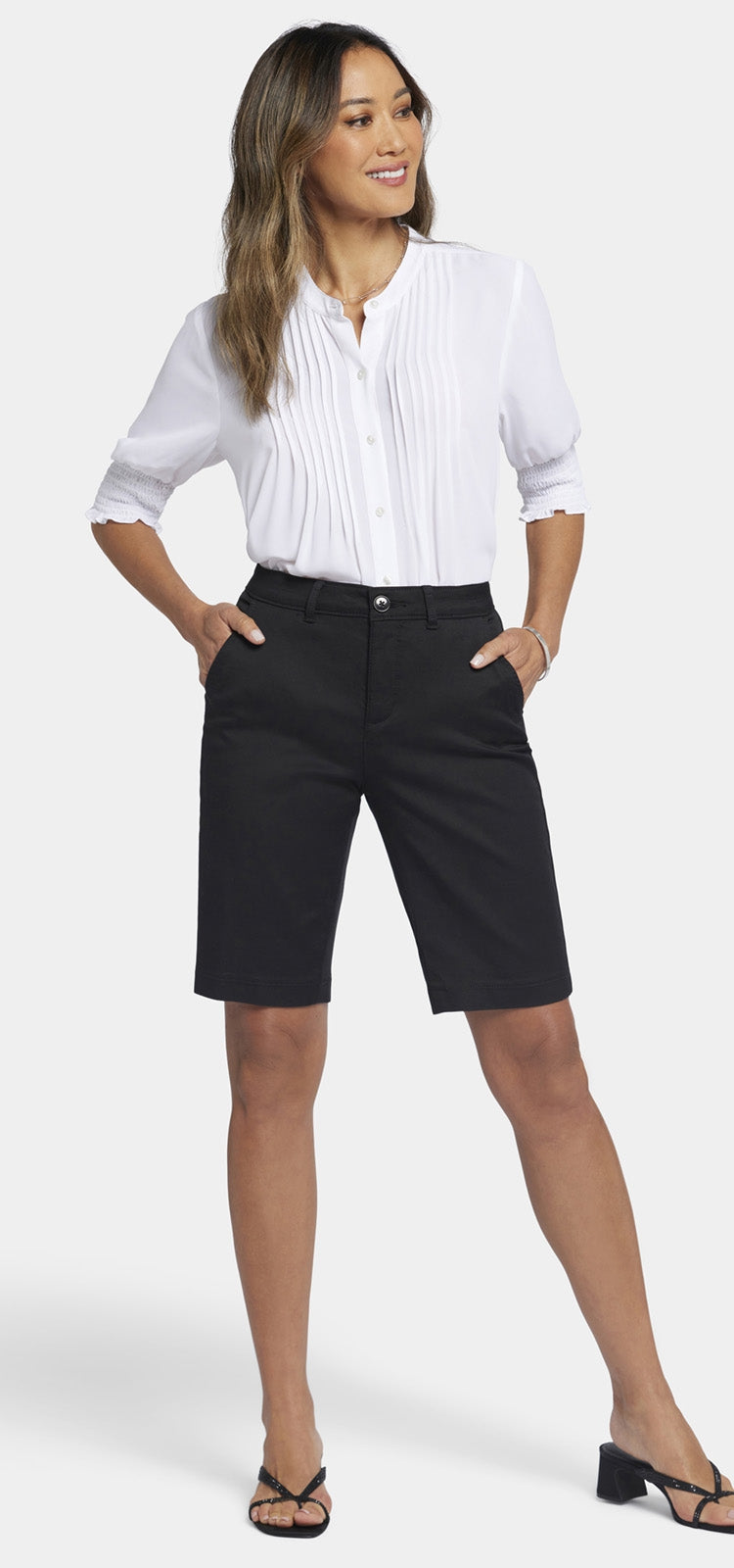 bermuda short premium stretch noir | black