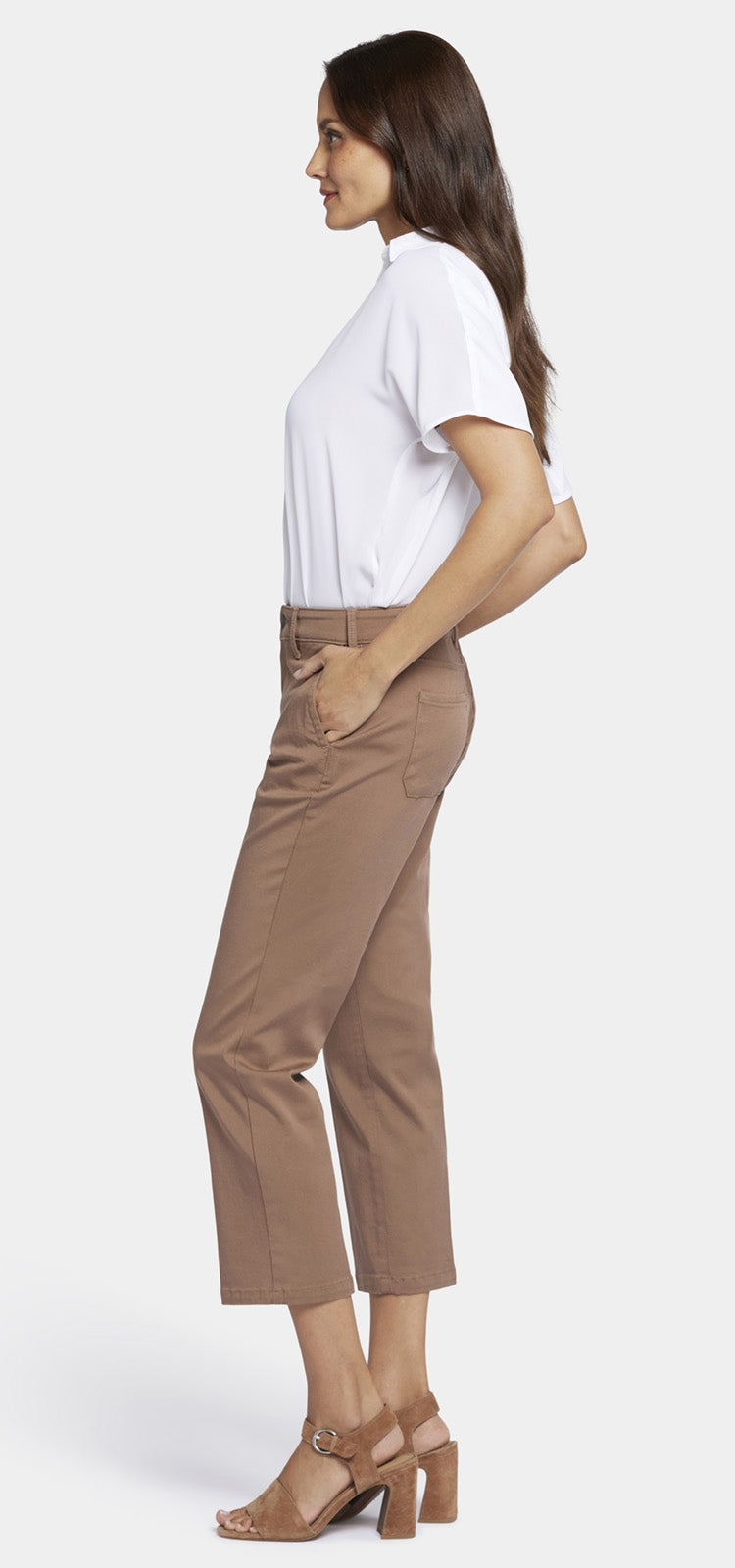 Straight Leg Ankle Trouser Bruin | Baguette