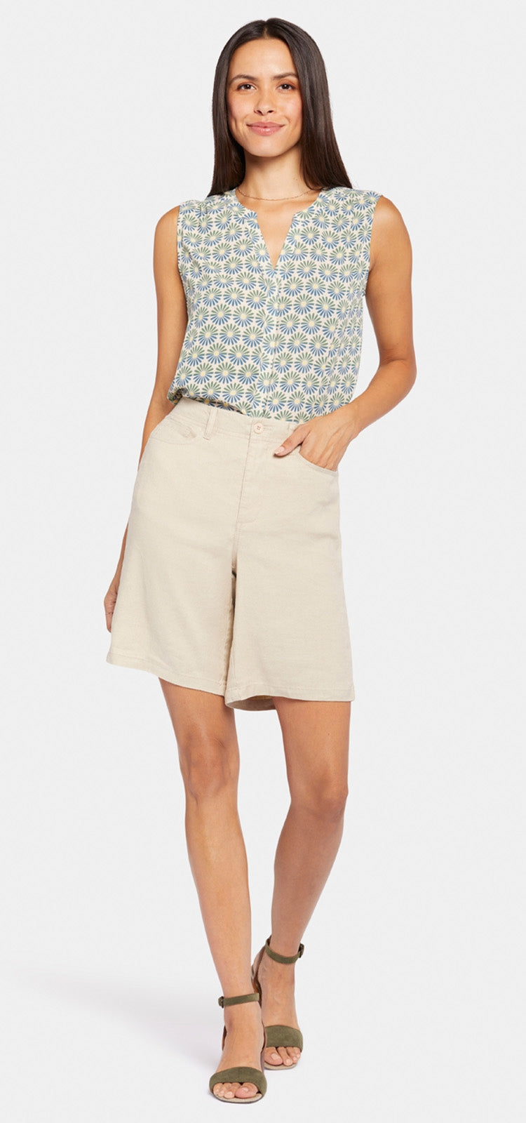 5 Pocket Bermuda Short Beige | Feather