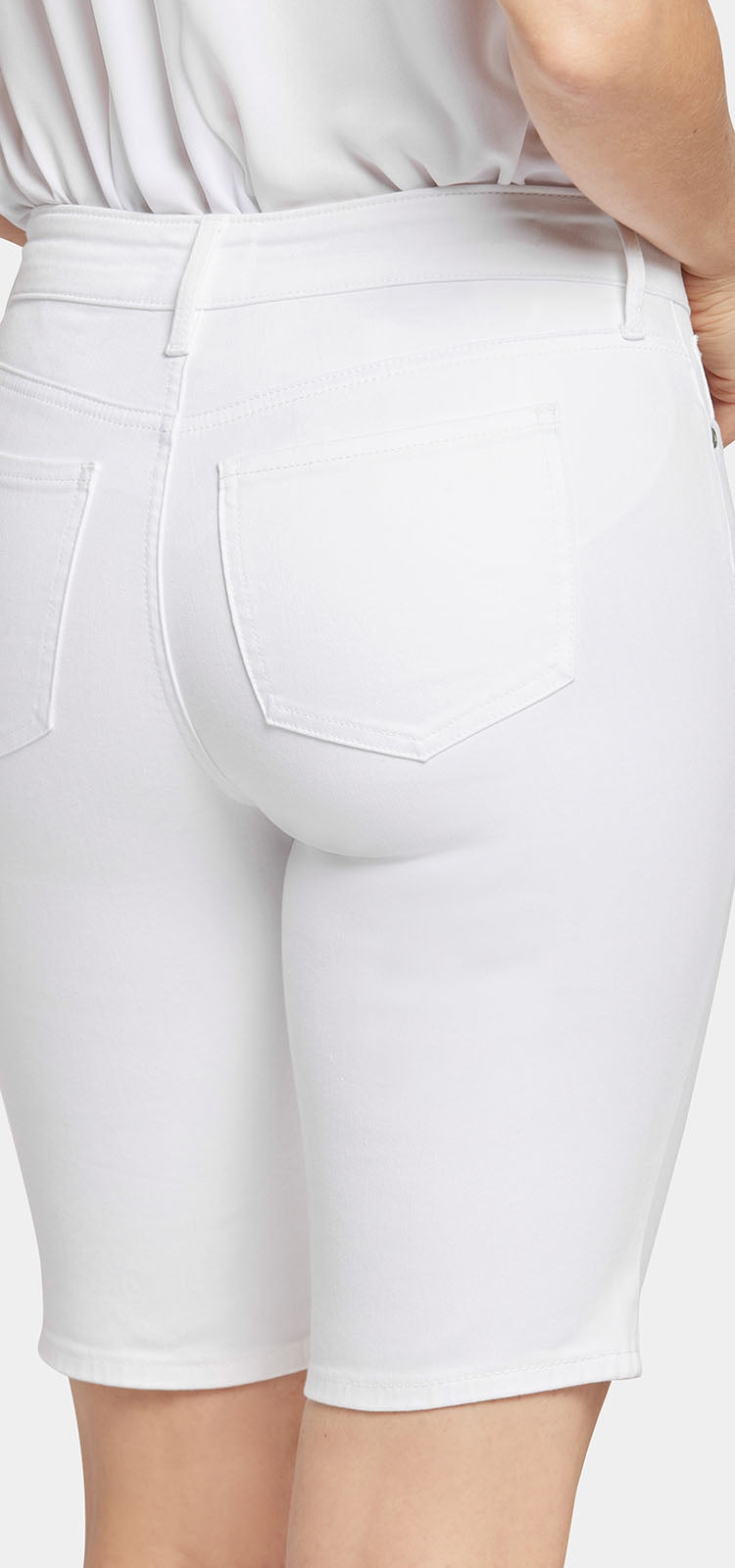 Briella Short Wit Premium Denim | Optic White