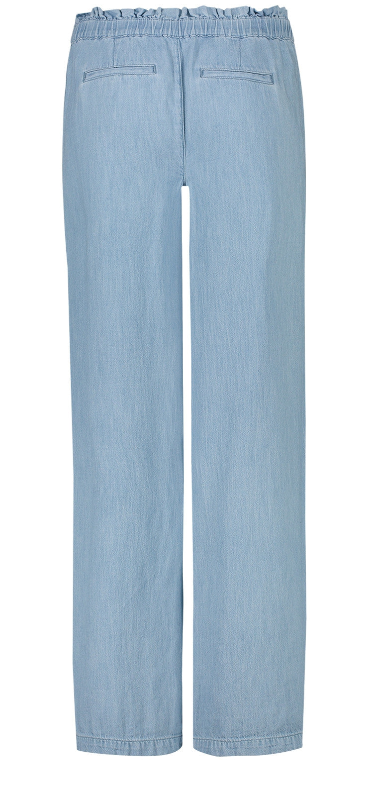 Wide Leg Trouser Lichtblauw Chambray | Light Stone