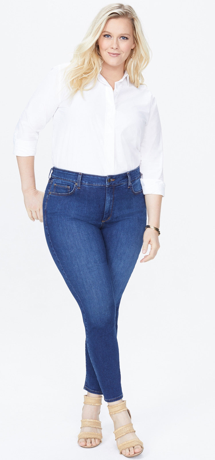 Ami Skinny Jeans Mediumblauw Premium Denim (Plus) | Quinn