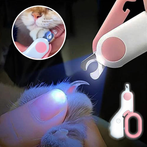 Professional Cat Nail Clipper with LED Light