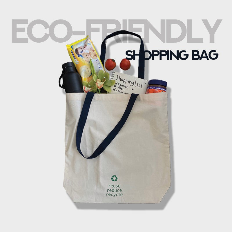 Eco Friendly Shopping Bag Blue Strap