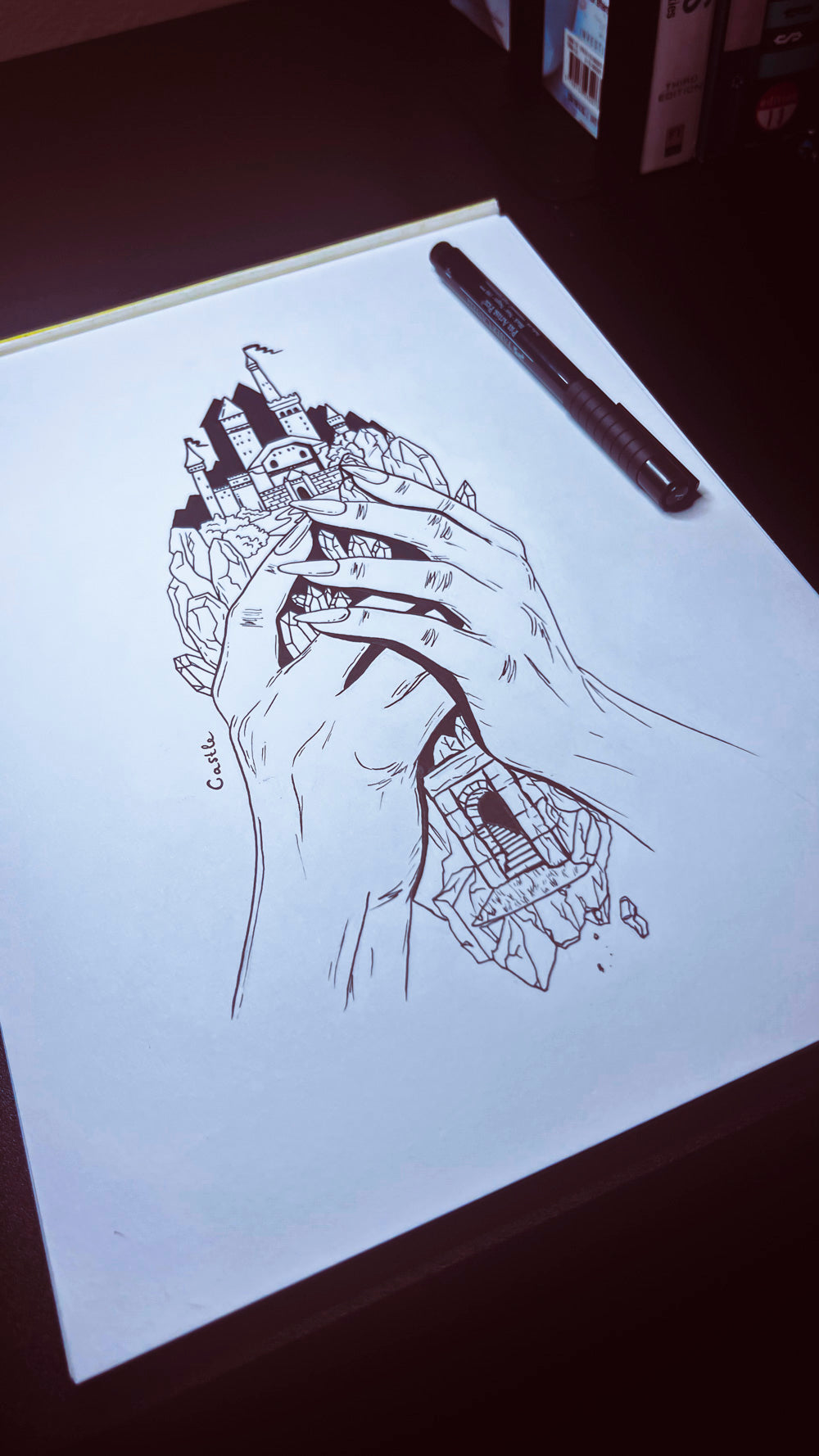 Pin by Oviya Kumar on Art | Hand sketch, Meaningful drawings, Hand art  drawing