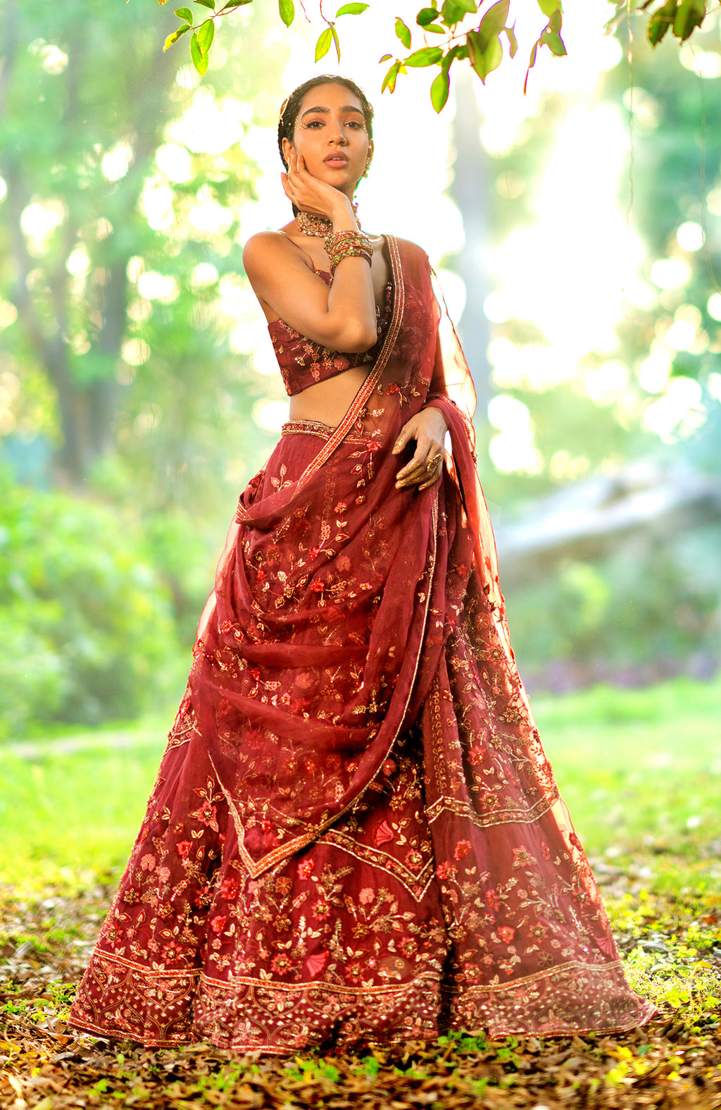 Indian Bollywood Designer -Multicolor cutwork lehenga set Alia Bhat Radha  Song | eBay