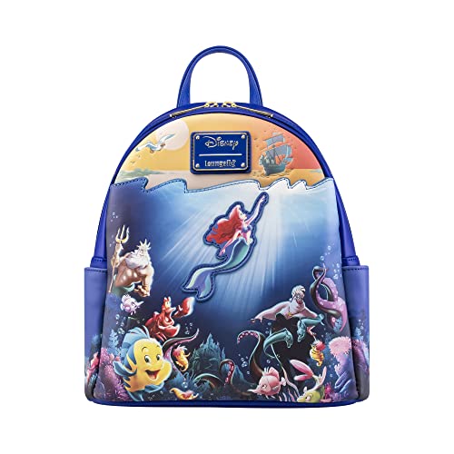 Loungefly Mini mochila de Disney, Disney Princess Stories Series Pixar  Mérida, Brave, Varios colores, Mini mochila