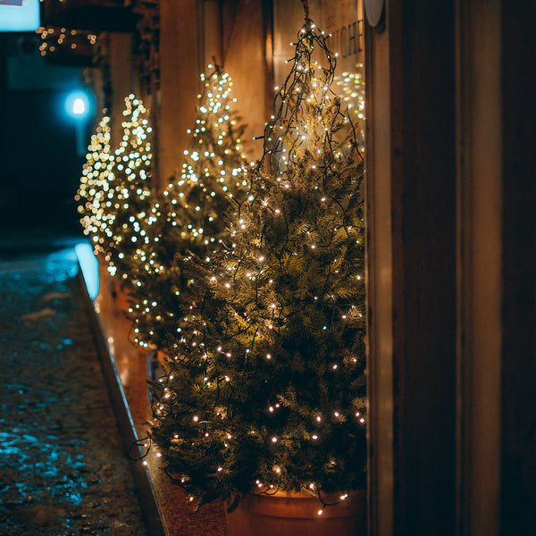 Julelys på lille juletræ - et lysnet fra Conzept