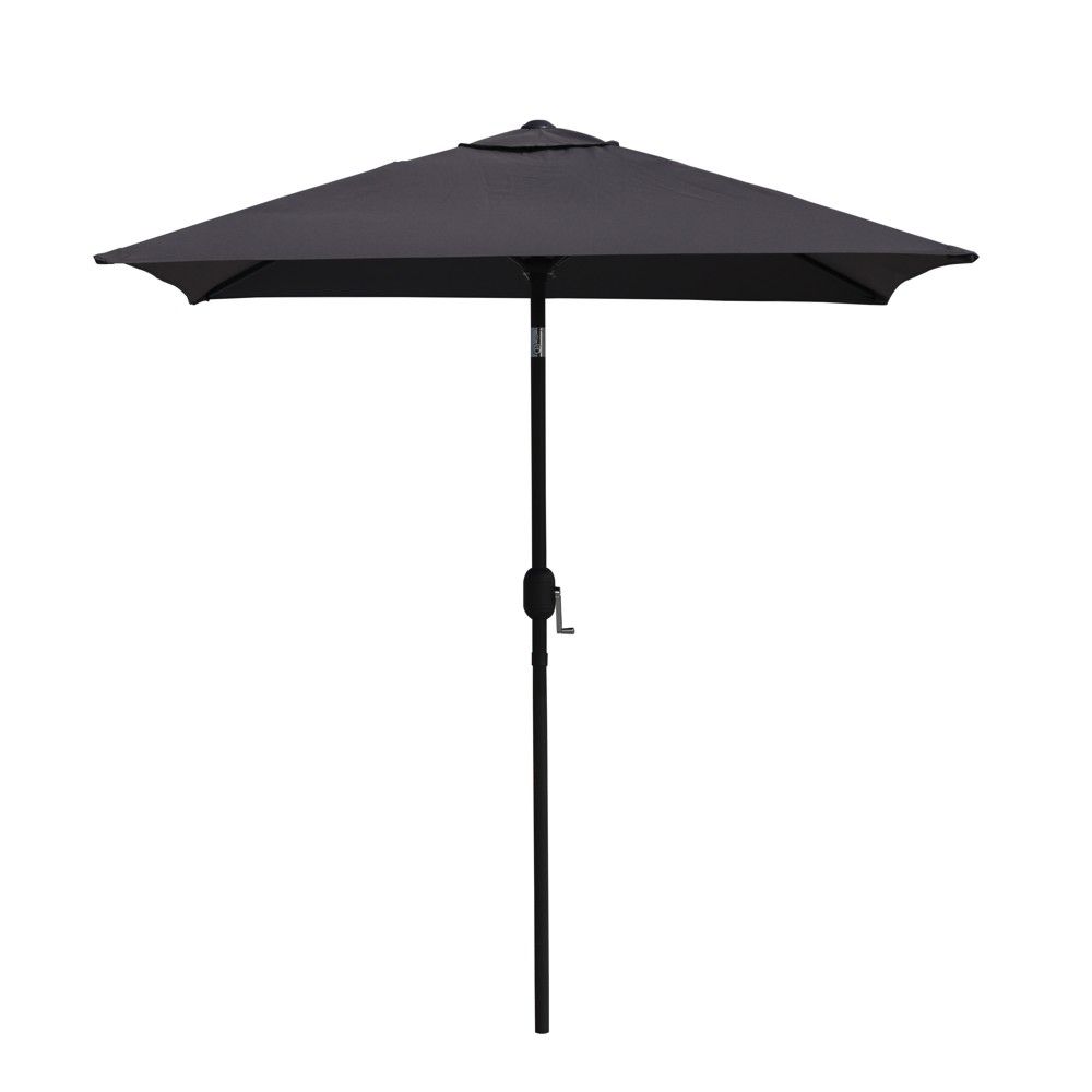 Barcelona parasol alu med tilt 2x2 m grå NR. 131