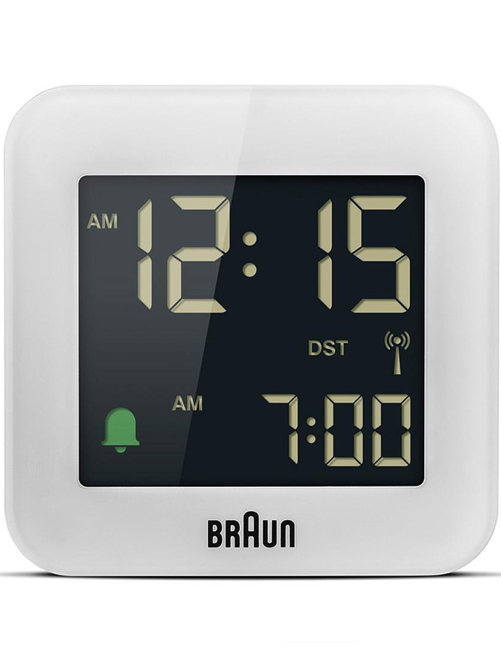 Braun - Vækkeur BC08W-DCF digitalt radiostyret - Hvid