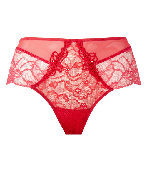 SP&CITY French Stain Texture Sexy Panties For Women Letter
