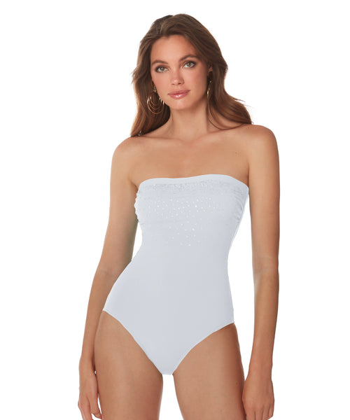 Shop Buy Roidal Cachemire Indo bandeau swimsuit designer in stock Monaco  Beach