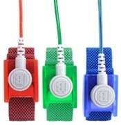 Botron B9988, "Gem" Saphire Adjustable Wrist Strap Set 12' Coil 1-8" Snap