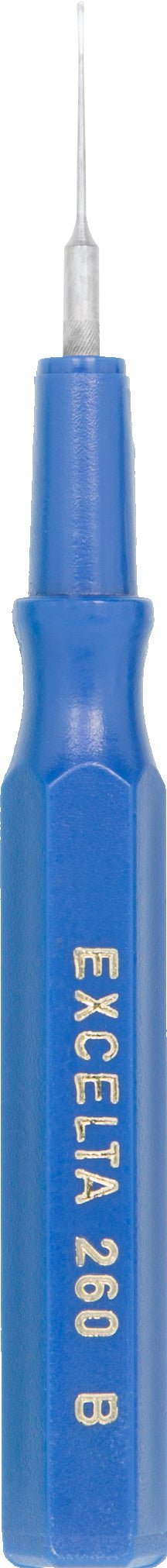 Excelta 260B Spatula - Mini-Straight .15" Tip - SS/Plastic Handle
