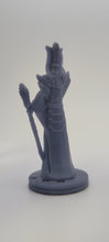 Load image into Gallery viewer, Alien Councilor with Staff 3D Printed Resin Scifi Mini by EC3D
