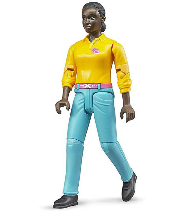 JouetToys  Figurine Femme avec jean bleu foncé Bworld Bruder 60408