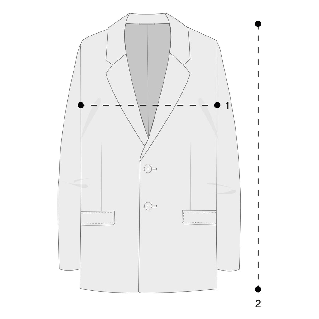 Mens Peacoats Size Guide