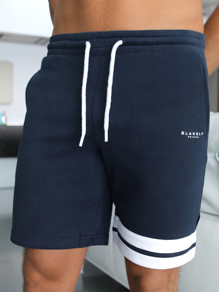 Blakely Clothing Maddox Mens Navy Sweat Shorts