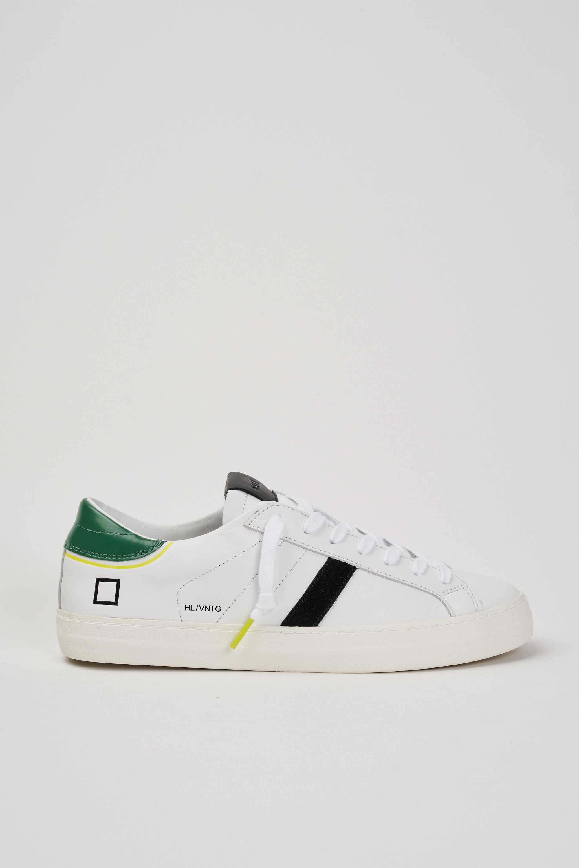 Hill Low Vintage Calf White Sneakers by d.a.t.e.
