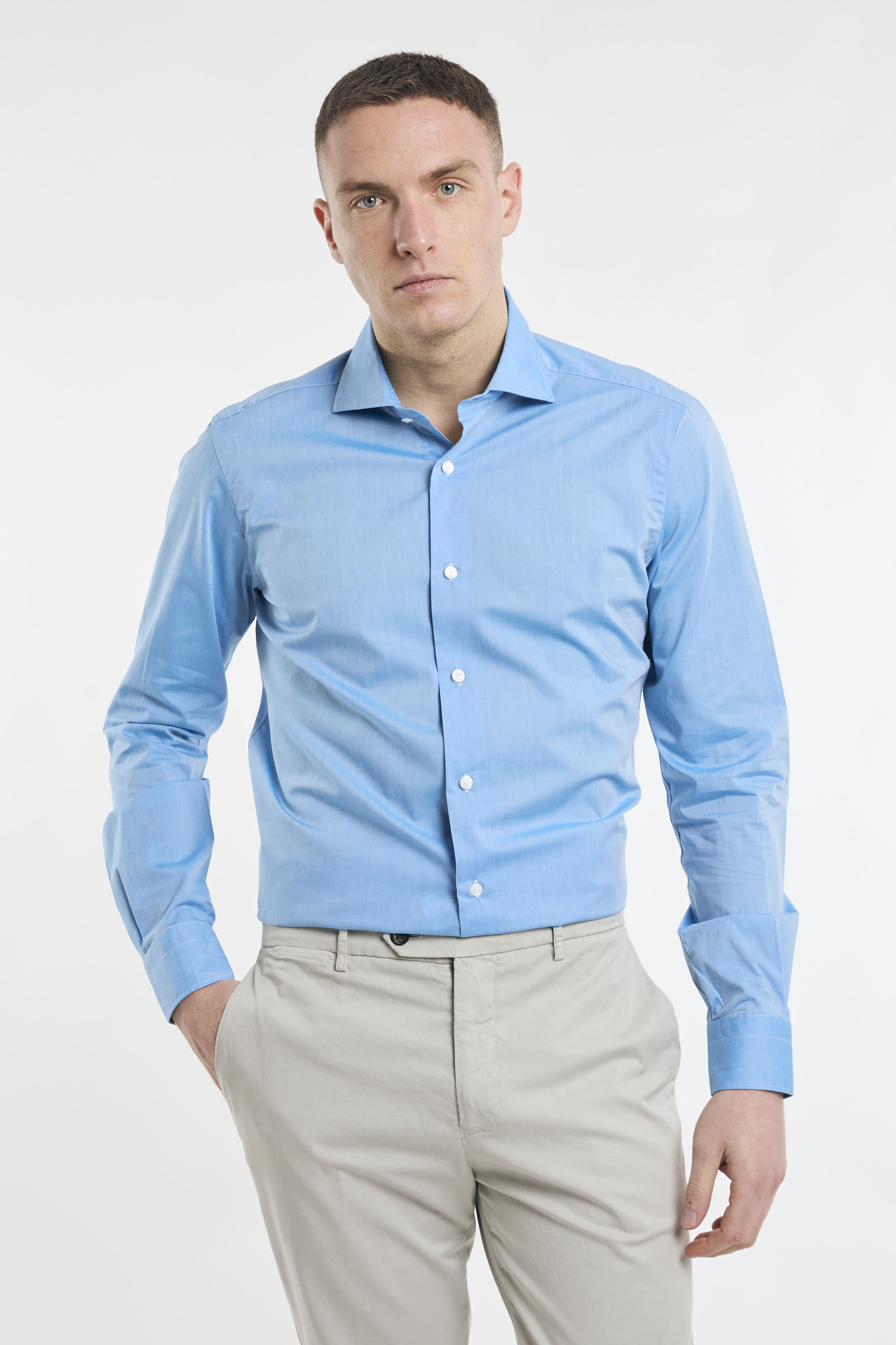 Barba Hemden Baumwolle Blau