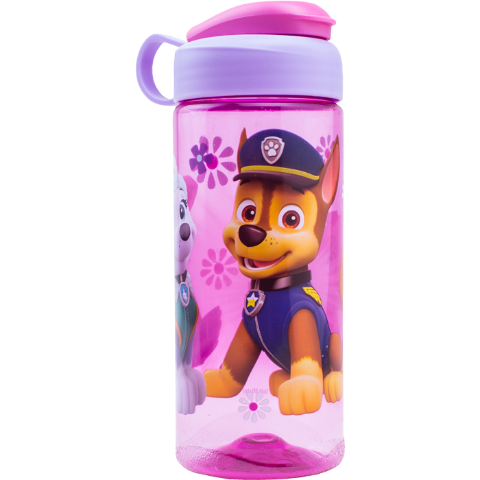 WOZAIJAPaw Patrol - Botella de agua de 16.5 onzas para niños, paquete de  viaje de 3 piezas de Paw Patrol con botella recargable de plástico de Paw
