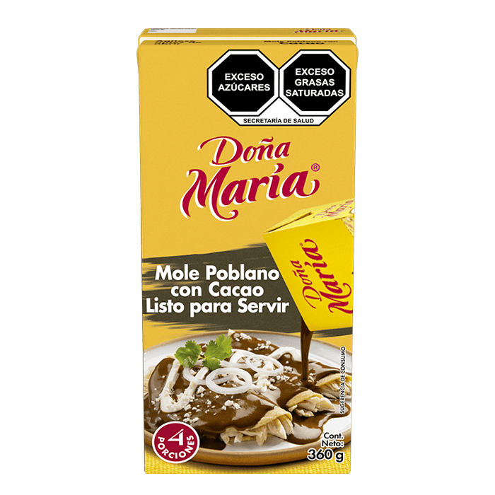 Mole Poblano Con Chocolate DoÑa Maria Tetra 360 Gr 8039