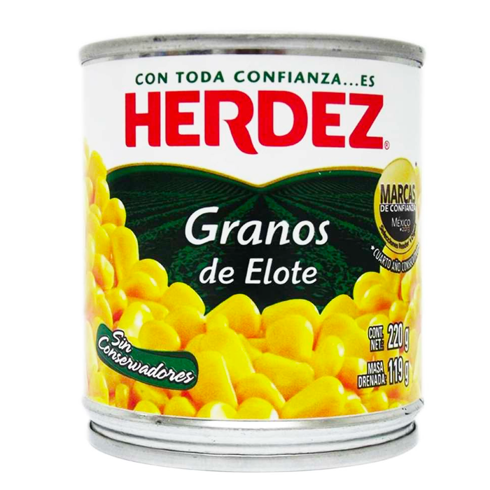 GRANOS DE ELOTE HERDEZ LATA 220 GR.