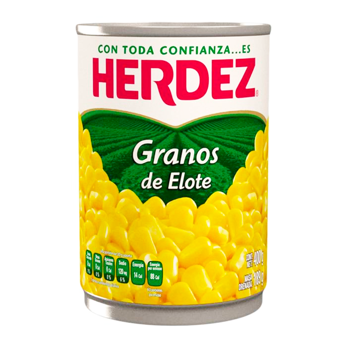 GRANOS DE ELOTE HERDEZ LATA 400 GR.